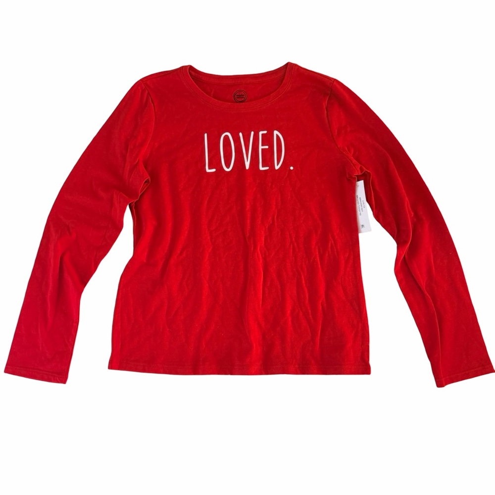 Wonder Nation “Loved.” Long Sleeve Tee – Kids L (10–12) – NWT